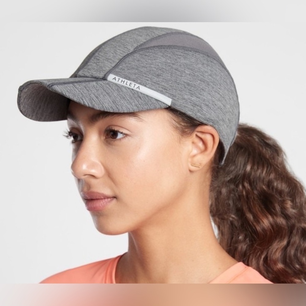 Athleta Run Cap Supersonic in Gray Running Hat Women’s OSFM